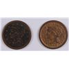 Image 1 : 1848 FINE & 1850 FINE LARGE CENTS