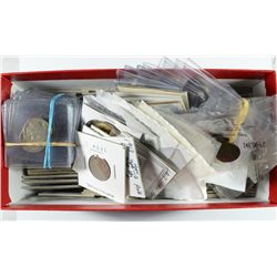 COLLECTORS LOT: LARGE BOX of VARIOUS SERIES COINS, MOSTLY BUFFALO 5c, PLUS MORE