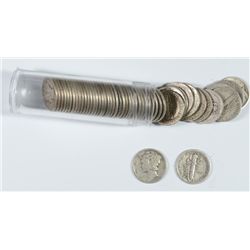 ROLL OF MERCURY DIMES  VARIOUS DATES