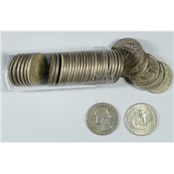 ROLL OF SILVER WASHINGTON QUARTERS