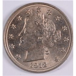 1912 LIBERTY NICKEL AU55
