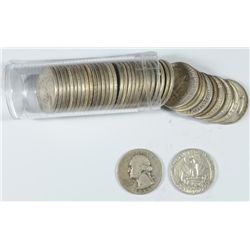ROLL OF SILVER WASHINGTON QUARTERS