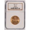 Image 1 : 1883 $10 GOLD LIBERTY NGC MS-63