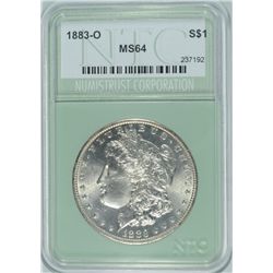 1883-O MORGAN DOLLAR NTC MS-64