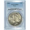 Image 1 : 1921 PEACE DOLLAR PCGS MS-63