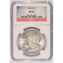 1880 MORGAN DOLLAR NGC MS-64