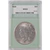 Image 1 : 1928 PEACE DOLLAR NTC MS63 WHITE, NICE