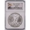 Image 1 : 2012 AMERICAN SILVER EAGLE, NGC MS-70 FIRST RELEASES  EAGLE LABEL!