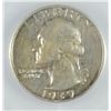 Image 2 : 1939-S WASHINGTON QUARTER, SEGS XF-40 CLEANED