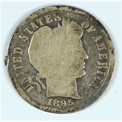 1895-S BARBER DIME G/VG