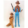 Image 3 : VINTAGE 1970'S MARX JOHNNY AND JAMIE WEST FIGURES AND ACCESSORIES