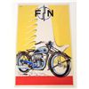 Image 1 : FN MOTORCYCLES ADVERTISING 8 X 10 GICLEE CANVAS PRINT