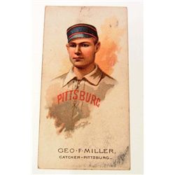 GEO F MILLER BASEBALL CARD 8 X 10 GICLEE CANVAS PRINT