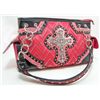 Image 1 : CONCEALED WEAPON WESTERN RHINESTONE CROSS PURSE HANDBAG