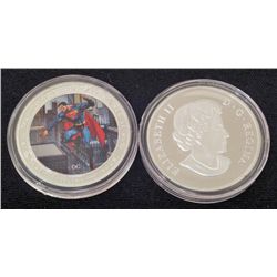 1993 SUPERMAN 75TH ANNIVERSARY SILVER CLAD COIN