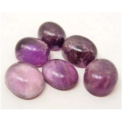 LOT OF 27.1 CTS OF AFRICAN PURPLE AMETHYSTS - 6 PCS