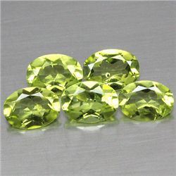 LOT OF 3.60 CTS OF GREEN PAKISTANI PERIDOTS - 5 PCS