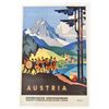 Image 1 : AUSTRIA TRAVEL POSTER 8 X 10 GICLEE CANVAS PRINT