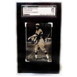 1929 ZEENUT #98 ROBERT SHANKLIN BASEBALL CARD SGC 20