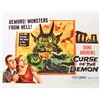 Image 1 : CURSE OF THE DEMON POSTER 8 X 10 GICLEE CANVAS PRINT