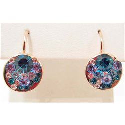 AUSTRIAN CRYSTAL & TOPAZ EARRINGS