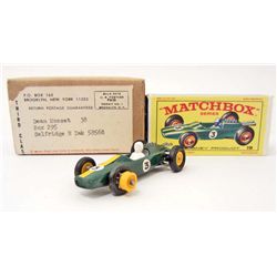 VINTAGE MATCHBOX #19 LOTUS RACING CAR IN ORIGINAL BOX