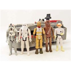 VINTAGE 1979 KENNER STAR WARS IMPERIAL TRANSPORT WITH 5 FIGURES