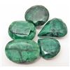 Image 1 : LOT OF 132.1 CTS OF BRAZILIAN GREEN EMERALDS - 5 PCS