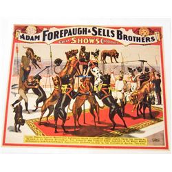 FORPAUGH & SELLS BROS CIRCUS 8 X 10 GICLEE CANVAS PRINT