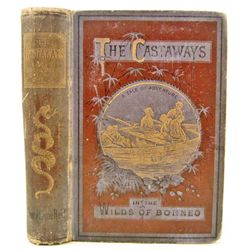 1885 "THE CASTAWAYS IN THE WILDS OF BORNEO" BOOK BY REID