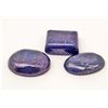 Image 1 : LOT OF 175.4 CTS OF TIBETAN BLUE LAPIS - 3 PCS