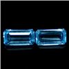 Image 1 : LOT OF 3.83 CTS OF BLUE BRAZILIAN TOPAZ - 2 PCS