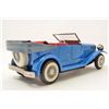 Image 2 : VINTAGE TIN FRICTION TOY BLUE CONVERTIBLE CAR