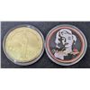 Image 1 : MARILYN MONROE 1 TROY OZ GOLD PLATED COMMEMORATIVE COIN