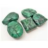 Image 1 : LOT OF 132.2 CTS OF BRAZILIAN GREEN EMERALDS - 5 PCS