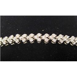 WHITE TOPAZ CHAIN BRACELET