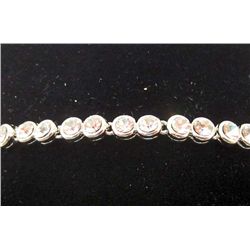 WHITE TOPAZ CHAIN BRACELET