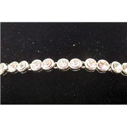 WHITE TOPAZ CHAIN BRACELET