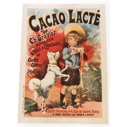 CACAO LACTE DE CH. GRAVIER 8 X 10 GICLEE CANVAS PRINT