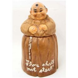 VINTAGE TWIN WINSTON POTTERY MONK COOKIE JAR