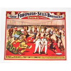 SELLS BROS. CIRCUS MUSEUM GRADE 8 X 10 CANVAS PRINT