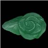 Image 1 : 1.54 CT GREEN BRAZILIAN PREHNITE ROSE CARVED