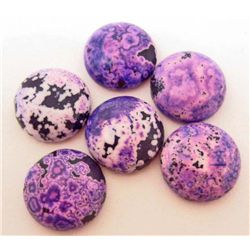 LOT OF 79 CTS PURPLE NEW OCEAN JASPER GEMSTONES 6 PCS