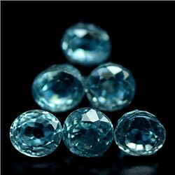 LOT OF 4.60 CTS OF BLUE CAMBODIAN ZIRCON - 6 PCS