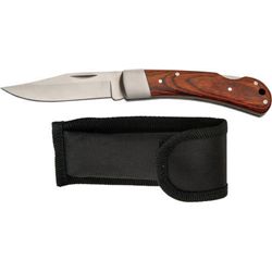 NEW LOCKBACK RICH WOOD HANDLE KNIFE