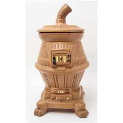 VINTAGE POT BELLY STOVE COOKIE JAR