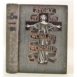 1901 "STORY OF THE WORLD'S WORSHIP" BOOK BY F.S. DOBBINS