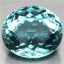 28.94 CT AQUAMARINE BLUE AFRICAN QUARTZ