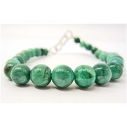 GREEN COLUMBIAN EMERALD BRACELET - 62 CTS