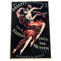 DAS BALLETT DER WINTERSAISON 8 X 10 GICLEE CANVAS PRINT